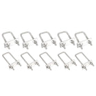 1-5/8"(40mm) Inner Width 2Pcs, 1-1/4"(30mm) Inner Width 2Pcs Square U-Bolts 304 Stainless Steel with Nuts Frame Straps