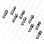100Pcs 10 Ohm Resistor, 1W 5% Tolerance Carbon Film Resistors, 4 Bands for DIY Electronic Projects and Experiments
