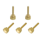 5Pcs Brass Knurled Thumb Screws, M3x16mm Shoulder Bolts Stepped Grip Knobs Fasteners Solid Brass Diamond Knurled Thumb Screws Knobs for Electronic, Mechanical
