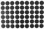 Home Table Self-Adhesive Screw Hole Covers Caps Stickers 54 in 1 Black