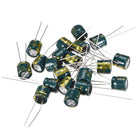 Aluminum Radial Electrolytic Capacitor Low ESR Green with 470uF 10V 105 Celsius Life 3000H 8x7 mm High Ripple Current,Low Impedance 20pcs