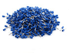 E07508 20AWG Tube Type Insulated Cable Ends Connectors with 1000 Piece, Blue