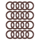 Fluorine Rubber O-Rings 13mm OD 9mm ID 2mm Width, Metric FKM Sealing Gasket, Pack of 20
