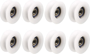 Puleggia in Nylon a Groove Rotonda per Cavo 8 Pezzi per Cavo da 5mm