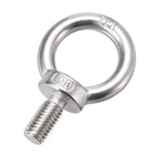 Lifting Eye Bolt M10 x 20mm Male Thread 304 Stainless Steel for Hanging, Pack of 6