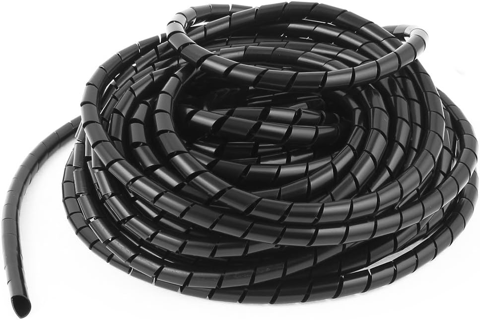 Spiral Tube Cable Wire Wrap Organizer Computer Cord Management 8mmx14m