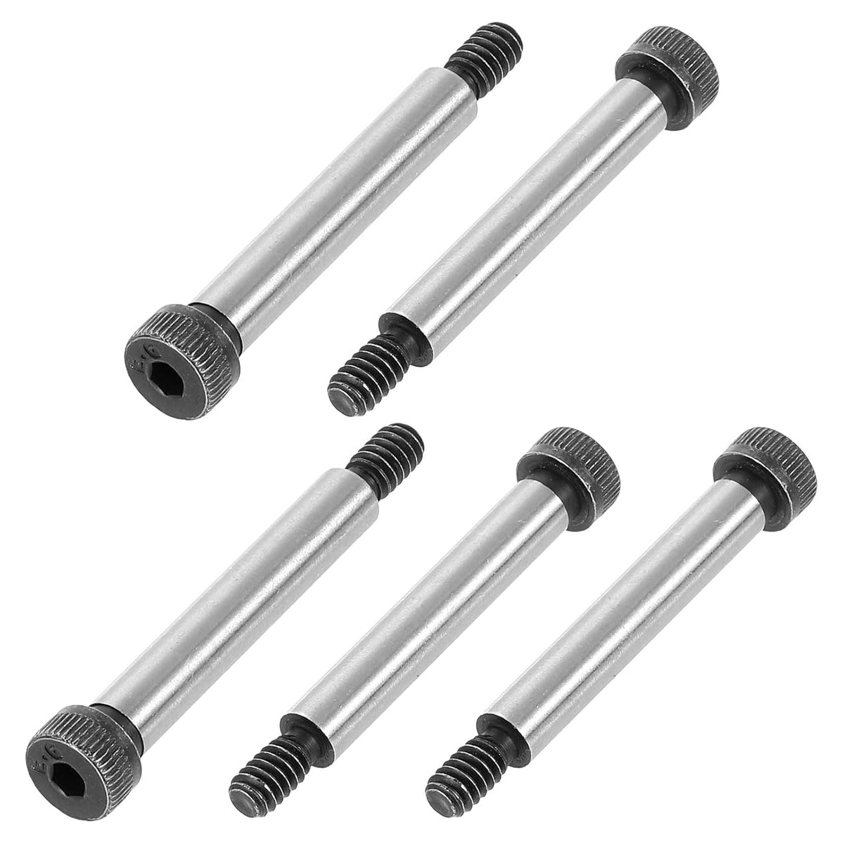 Alloy Steel Hexagon Socket Head Shoulder Screws Bolt, 1-1/2" Shoulder Length, 1/4" Shoulder Dia, #10-24 Thread, 5pcs