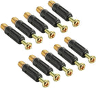 Furniture Connecting Fittings 6mm Thread Dia Screws 35mm Length Fastener Plastic Covered 10 Pcs