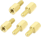 M3x6+6mm Male to Female Brass Hexagonal Spacer Standoff Pillar 5pcs