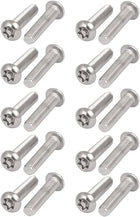 M6x25mm 304 Stainless Steel Button Head Torx Security Tamper Proof Screws 20pcs