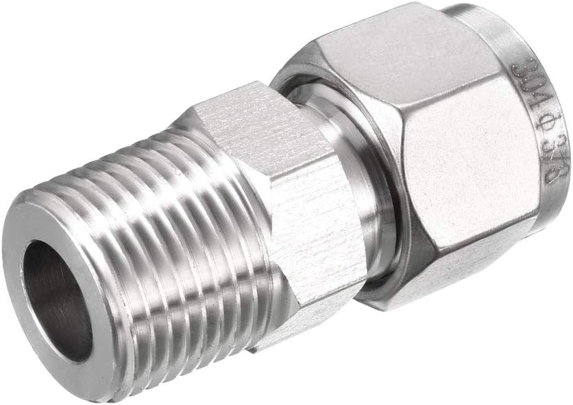 Compression Tube Fitting, 3/8 NPT Male x Ф3/8" Tube OD with Double Ferrules