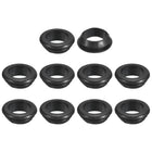 20 Pcs Rubber Grommets, 18mm ID 22mm Drill Hole Double Sided Hollow Firewall Hole Plugs Round Electrical Wiring Gasket, Black