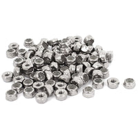 #4-40 304 Stainless Steel Insert Hex Lock Nuts 100pcs