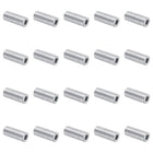 20pcs Aluminum Spacer 5mm Bore x 10mm OD x 25mm Length Screw Standoff Bushing Plain Finish Round Metal Spacer for M5 Screws Bolts and Rods