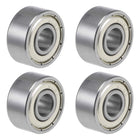608-10ZZ Deep Groove Ball Bearings 8mm Inner Dia 22mm OD 10mm Bore Double Shielded Chrome Steel Z2 4pcs