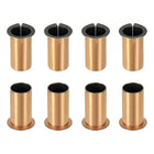 8Pcs Flanged Sleeve Bearing, 16mm Bore x 18mm OD x 35mm Length, 24 x 1.0mm Flange Dia x t Sintered Bronze Bushings Self-Lubricating Bearings for Industrial Equipment