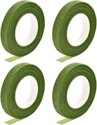 LinkMejor 4 Roll 1/2-inch Wide 30Yard Light Green Floral Tape Flower Adhesives Floral Arrangement Kits