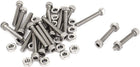 M2.5x16mm Hex Socket Head Knurled Cap Screws Bolts Nuts Set 20Pcs