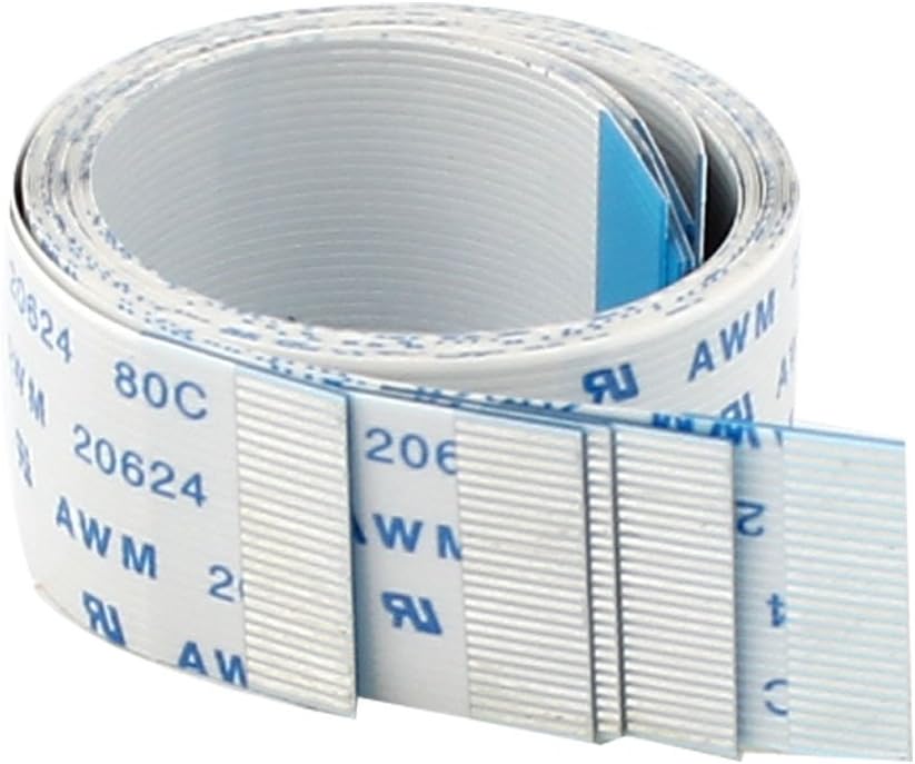 a Type 24-pin Forward Direction FFC FPC Ribbon Flat Cable 300mm x 0.5mm 5pcs