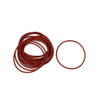 15Pcs Red 43mm x 1.5mm Silicone Rubber Gasket O Ring Sealing Ring Heat Resistant