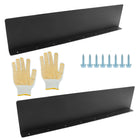 LinkMejor Parabrezza Scoppio Canali di Scolo Pioggia, Nero, 2 Pz