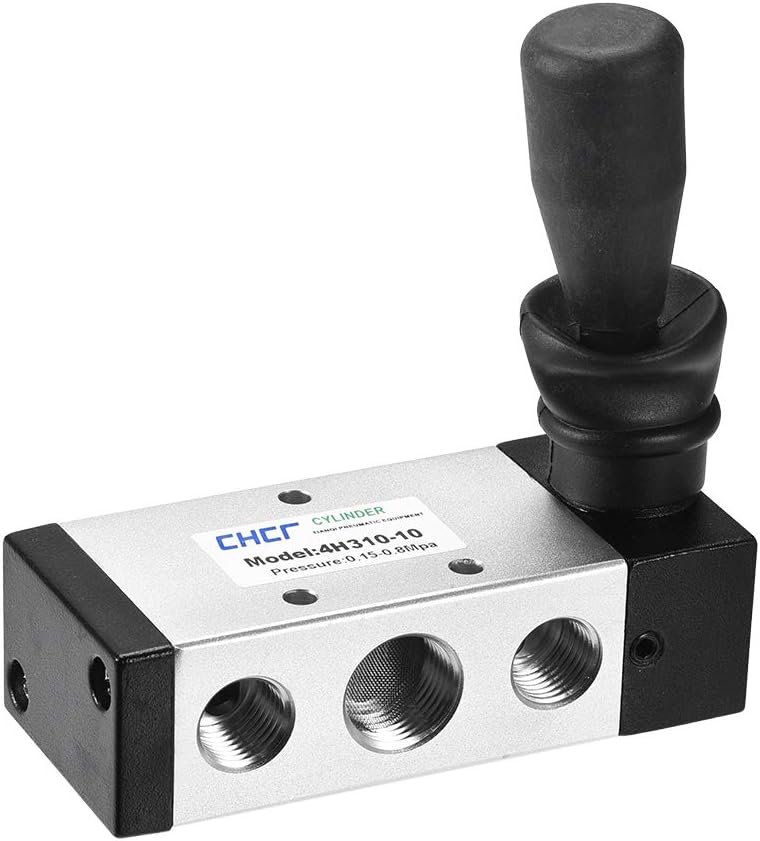 2 Position 5 Way 3/8 inches PT,Manual Hand Pull Solenoid Valve,Pneumatic Air Hand Lever Operated Valve