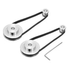 2 Set GT-2 Synchronous Wheel 20&60 Teeth 8mm Bore, Aluminum Alloy Timing Pulley Wheel with 2Pcs Length 280mm, Width 6mm Belt for 3D Printer, CNC Machine (20-60T-8B-6)