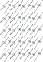 40 Pcs 3.2mm x 16mm Aluminum Open End Large Flange Blind Rivets