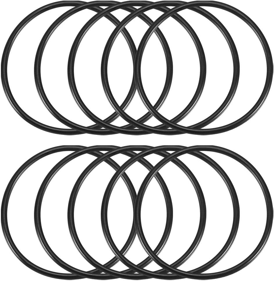 Nitrile Rubber O-Rings, 47mm OD 42mm ID 2.5mm Width, Metric Sealing Gasket, Pack of 10
