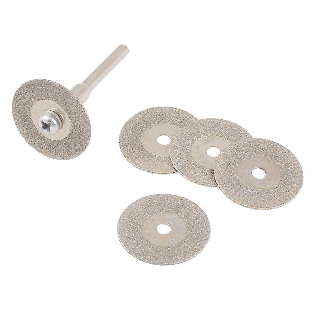 16mm Dia Mini Electric Grinder Abrasive Cutting Blades 6 Pcs w Connector