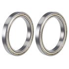 6811ZZ Deep Groove Ball Bearings 55mm Inner Dia 72mm OD 9mm Bore Double Shielded Chrome Steel Z2 2pcs