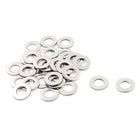 M8 x 16mm x 1.6mm Stainless Steel Flat Washer Gasket Silver Tone 32pcs