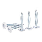 50Pcs #8x1 Phillips Head Self Tapping Screws, Carbon Steel Flat Head High Strength Quick Tapping Screws Wood Screw for Wood, Metal, Plastic, White