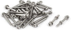 M3 x 25mm 304 Stainless Steel Phillips Pan Head Screws Nuts w Washers 30 Sets