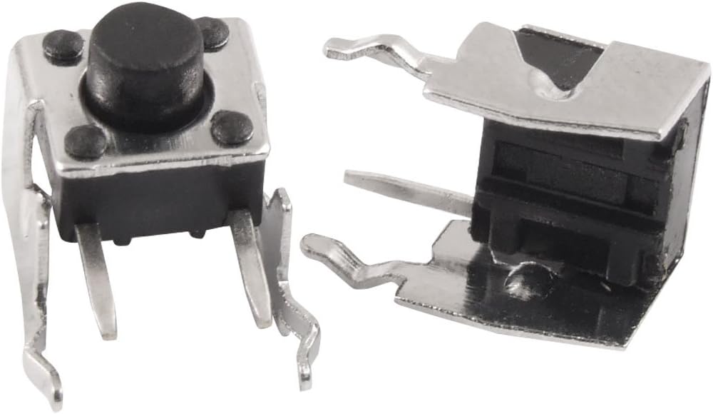 20 Pcs Momentary Right Angle Tactile Tact Push Button Switch 6 x 6mm x 5.5mm