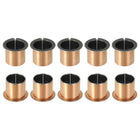 10Pcs Flanged Sleeve Bearing, 18mm Bore x 20mm OD x 20mm Length, 26 x 1.0mm Flange Dia x t Sintered Bronze Bushings Self-Lubricating Bearings for Industrial Equipment