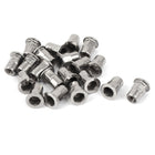 M6 304 Stainless Steel Hex Flat Head Rivet Nut Insert Nutsert 20pcs