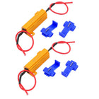 2 Pcs 50W 6RJ Load Resistor Fix LED Bulb Fast Flash Turn Signal Blink