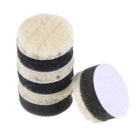1" Ulveull Felt Poleringsmåte Pad med Klipe og Hake for Orbital Poleringsmaskin Buffer 4 stk