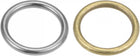 O Ring Buckle, 35mm ID Zinc Alloy Fasteners Black, Bronze Tone for Bag DIY 20 Pcs