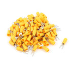 SV1.25-3 Fork Insulated Wire Terminal for AWG 22-16 with 120 Piece, Yellow