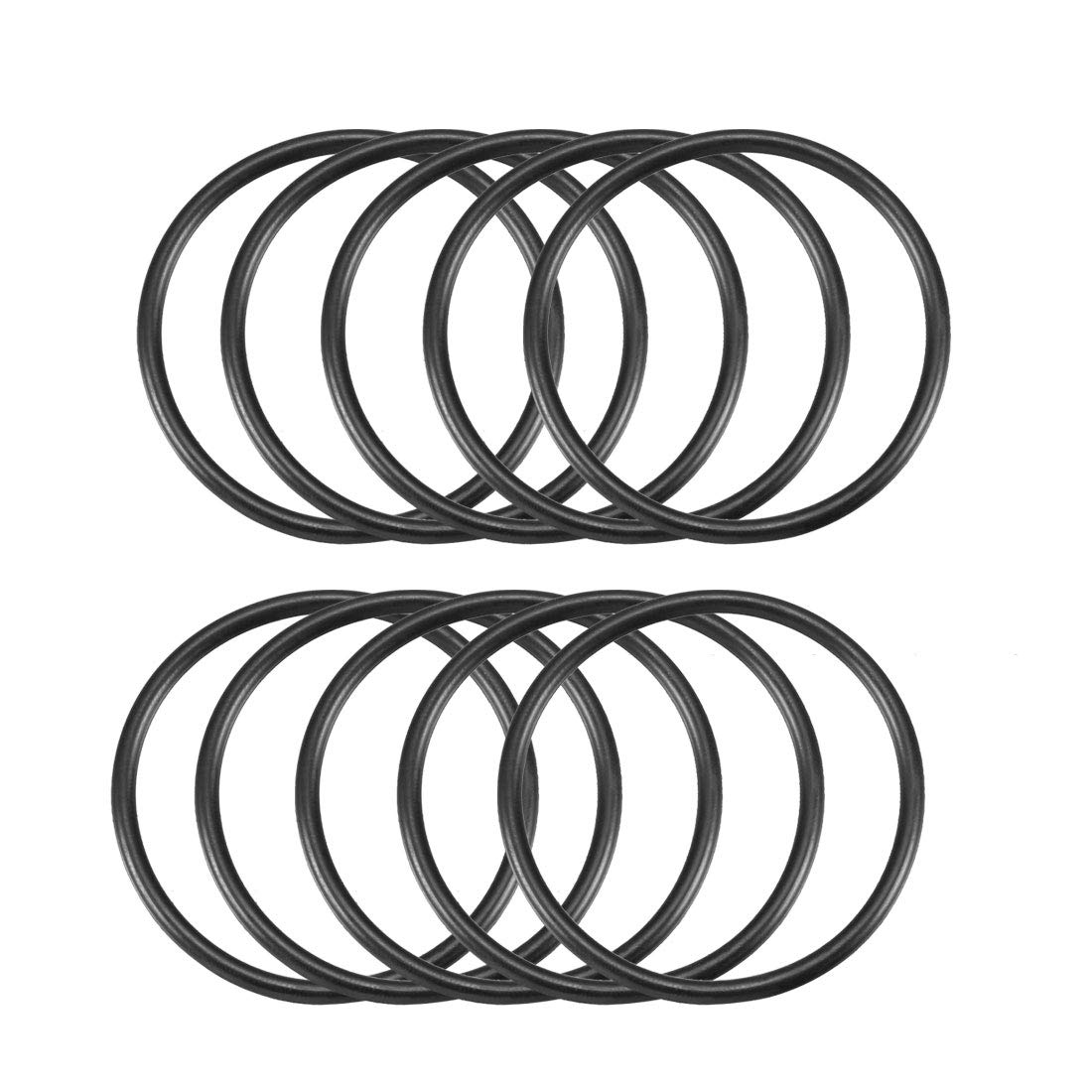Nitrile Rubber O-Rings 45.3mm OD 40mm ID 2.65mm Width, Metric Sealing Gasket, Pack of 10