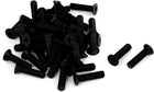 M5x20mm Phillips Nylon Countersunk Head Bolt Machine Screw Black 50Pcs