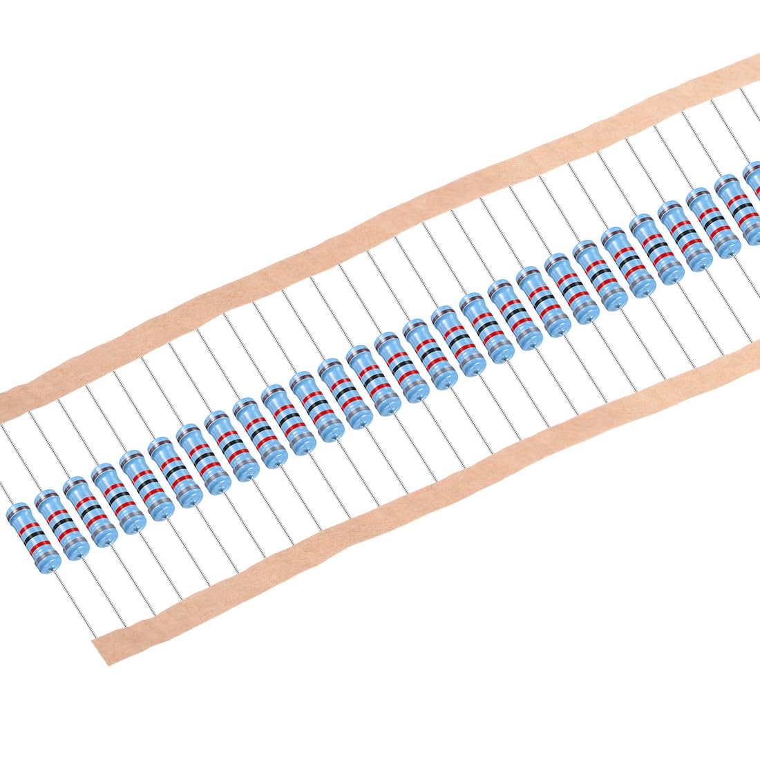 30Pcs 82K Ohm Resistor, 2W 1% Tolerance Metal Film Resistors, Lead, 5 Bands for DIY Electronic Projects and Experiments
