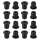 20Pcs 1/6" ID, 2/8" Drill Hole Rubber Grommets, Top Hat Grommets Firewall Hole Plug Fit 4mm Wire for Vinyl Tubing in Hydroponic Irrigation Systems, Black