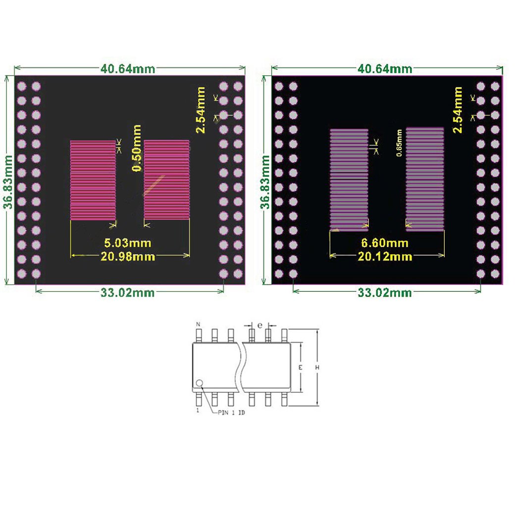 LinkMejor TSOP do DIP 56 Pinów Adapter, 10SZT