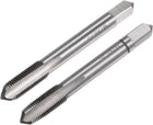 1 Pair Metric Hand Tap Set, M7 x 0.75 Taper/Bottom Thread Taps Alloy Tool Steel Screw Tap Kit Hand Threading Tapping Tools for Repair