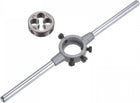 Die Stock Handle Wrench Set, M6 x 0.5 Threading Round Die and 20mm (Fit M3.5-M6 Dies) Holder Adjustable Wrench Hand Tool