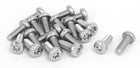 M5x14mm 304 Stainless Steel Button Head Torx Screws Bolts Silver Tone 20pcs
