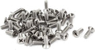 4mmx12mm Stainless Steel Phillips Drive Flat Head Fully Thread Screws 50pcs